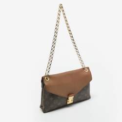 Pre Owned Louis Vuitton Pallas Havane Monogram Canvas and Leather Chain Bag