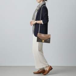 Pre Owned Louis Vuitton Pallas Havane Monogram Canvas and Leather Chain Bag