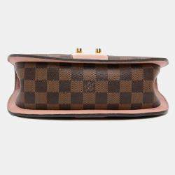 Pre Owned Louis Vuitton Brown Damier Ebene Cuir Taurillon Wight