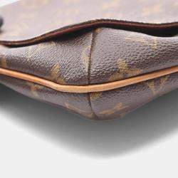 Pre Owned Louis Vuitton Musette Tango Brown Canvas Shoulder Bag