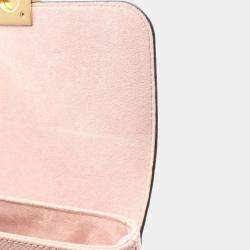 Pre Owned Louis Vuitton Locky BB Rose Ballerine Epi Leather Top Handle Bag