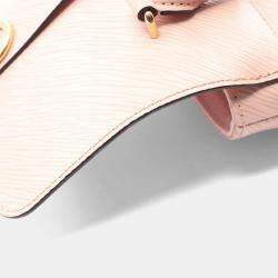 Pre Owned Louis Vuitton Locky BB Rose Ballerine Epi Leather Top Handle Bag