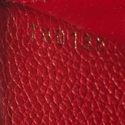 Pre Owned Louis Vuitton Clemence Cherry Monogram Empreinte Leather Zip Around Wallet