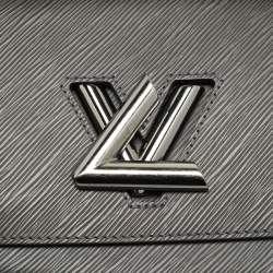 Pre Owned Louis Vuitton Twist MM Anthracite Nacre Epi Leather Bag
