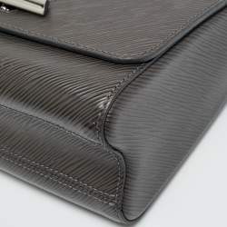 Pre Owned Louis Vuitton Twist MM Anthracite Nacre Epi Leather Bag