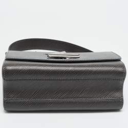 Pre Owned Louis Vuitton Twist MM Anthracite Nacre Epi Leather Bag