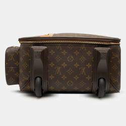 Pre Owned Louis Vuitton Brown Monogram Bosphore Trolley 45