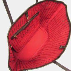 Pre Owned حقيبة يد لوي فيتون نيفرفول دامييه MM بني إبن