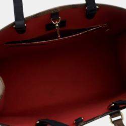 Pre Owned حقيبة لوي فيتون مونوجرام عكسي عملاق بني OnTheGo كبير