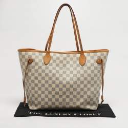مملوكة مسبقًا Louis Vuitton Neverfull MM Damier Azur Canvas Bag