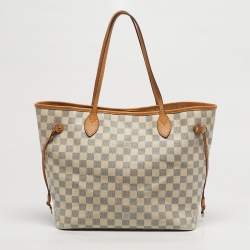 مملوكة مسبقًا Louis Vuitton Neverfull MM Damier Azur Canvas Bag