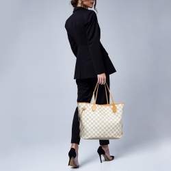 مملوكة مسبقًا Louis Vuitton Neverfull MM Damier Azur Canvas Bag