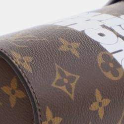 مملوكة مسبقًا Louis Vuitton Brown White Monogram Coffee Cup Pouch