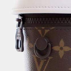 مملوكة مسبقًا Louis Vuitton Brown White Monogram Coffee Cup Pouch
