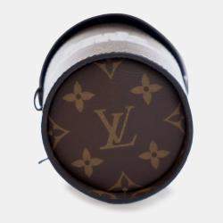 مملوكة مسبقًا Louis Vuitton Brown White Monogram Coffee Cup Pouch