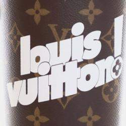 مملوكة مسبقًا Louis Vuitton Brown White Monogram Coffee Cup Pouch
