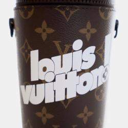 مملوكة مسبقًا Louis Vuitton Brown White Monogram Coffee Cup Pouch