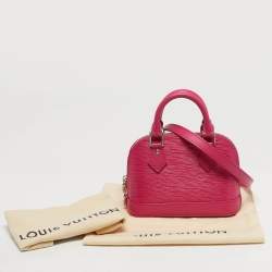مملوكة مسبقًا حقيبة لوي فيتون ألما نانو إبيد جلد وردي ساخن