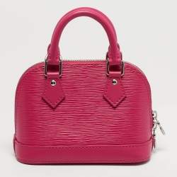 مملوكة مسبقًا حقيبة لوي فيتون ألما نانو إبيد جلد وردي ساخن