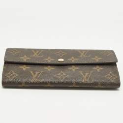 مملوكة مسبقًا محفظة طويلة لوي فيتون سارة كانفاس دامير إبيني