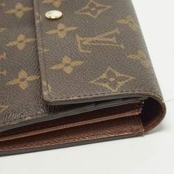مملوكة مسبقًا محفظة طويلة لوي فيتون سارة كانفاس دامير إبيني