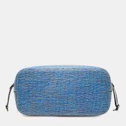 مملوكة مسبقًا Louis Vuitton Black Blue Epi Denim Neverfull MM