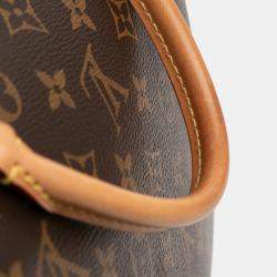 Pre Owned Louis Vuitton Brown Red Monogram Marignan