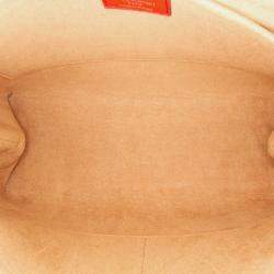 Pre Owned Louis Vuitton Brown Red Monogram Marignan