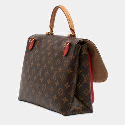 Pre Owned Louis Vuitton Brown Red Monogram Marignan