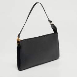 Pre Owned Louis Vuitton Pochette Accessoires Black Epi Leather Bag
