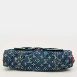 مملوكة مسبقًا حقيبة لويس فيتون فيرمور جي إم جينز مونوجرامي أزرق/أحمر وتمساح