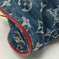 مملوكة مسبقًا حقيبة لويس فيتون  فيرمور جي إم جينز مونوجرامي أزرق/أحمر وتمساح