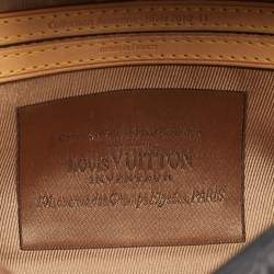 Pre Owned حقيبة كلاتش لويس فيتون فلور دي جايس مانيج أسود/كانفاس مونوغرام وجلد إصدار محدود