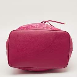 Pre Owned Louis Vuitton Noefull Limited Edition Indian Rose Monogram lkat Floral Nylon Bag