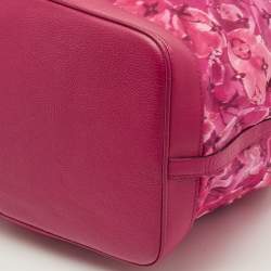 Pre Owned Louis Vuitton Noefull Limited Edition Indian Rose Monogram lkat Floral Nylon Bag