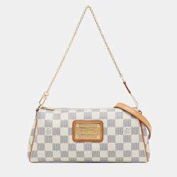 مملوكة مسبقًا Louis Vuitton White Damier Azur Eva Handbag