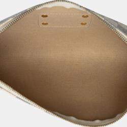 مملوكة مسبقًا Louis Vuitton White Damier Azur Eva Handbag