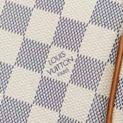 مملوكة مسبقًا Louis Vuitton White Damier Azur Eva Handbag