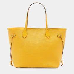 Pre Owned Louis Vuitton Yellow Epi Neverfull MM