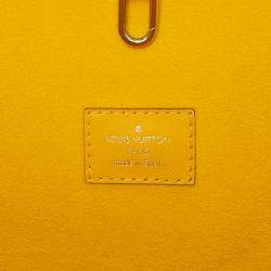Pre Owned Louis Vuitton Yellow Epi Neverfull MM