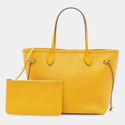 Pre Owned Louis Vuitton Yellow Epi Neverfull MM