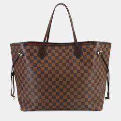 مملوكة مسبقًا Louis Vuitton Neverfull GM Ebene Cerise Damier Canvas Tote Bag