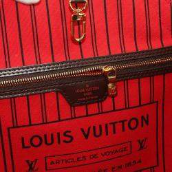 مملوكة مسبقًا Louis Vuitton Neverfull GM Ebene Cerise Damier Canvas Tote Bag