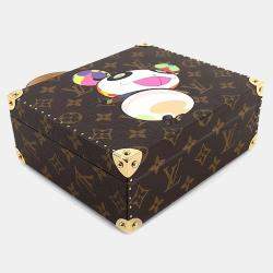 مملوكة مسبقًا حقيبة مجوهرات لوي فيتون مونوغرام باندا قماش مطلي بني