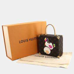 مملوكة مسبقًا حقيبة مجوهرات لوي فيتون مونوغرام باندا قماش مطلي بني