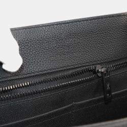 Pre Owned Louis Vuitton Aerogram Fast Line Black Leather Tote Bag