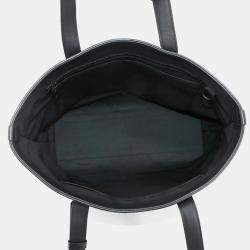 Pre Owned Louis Vuitton Aerogram Fast Line Black Leather Tote Bag