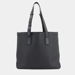 Pre Owned Louis Vuitton Aerogram Fast Line Black Leather Tote Bag