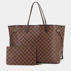 مملوكة �مسبقًا Louis Vuitton Neverfull GM Ebene Cerise Damier Canvas Tote Bag