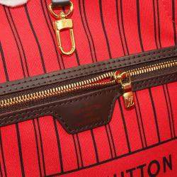 مملوكة مسبقًا Louis Vuitton Neverfull GM Ebene Cerise Damier Canvas Tote Bag